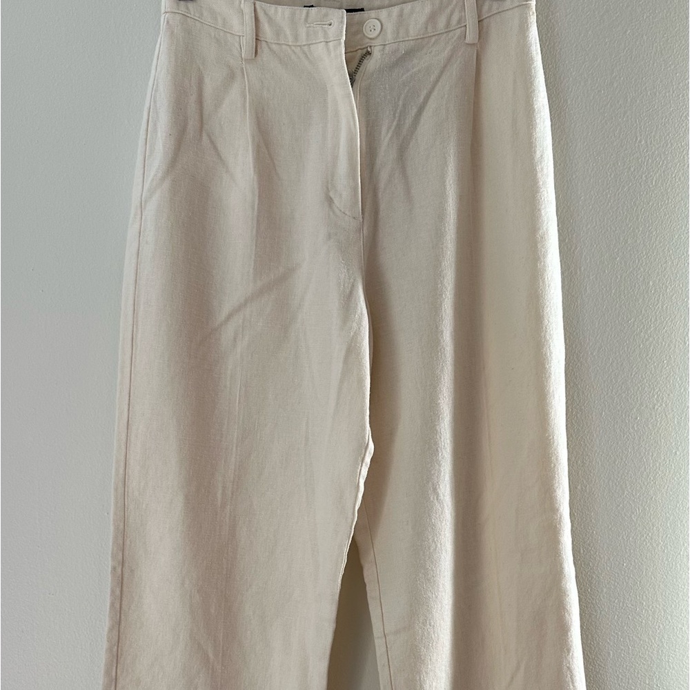 Brandy Melville Linen Cream Pants